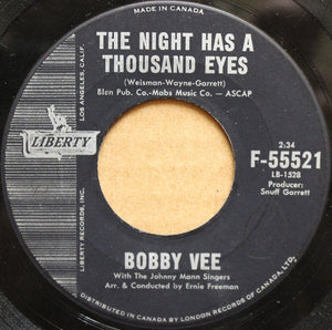 Bobby Vee - The Night Has A Thousand Eyes / Anonymous Phone Call