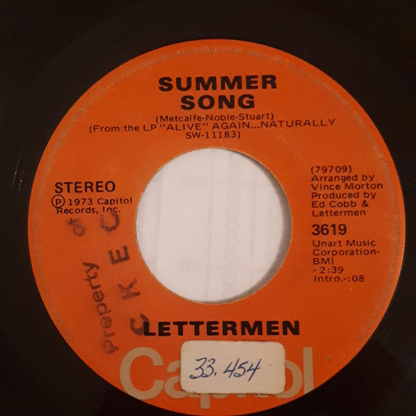 Lettermen, The - Mac Arthur Park / Summer Song - 1973