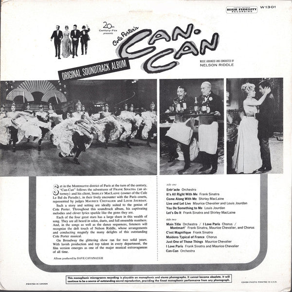 Cole Porter - Cole Porter's Can-Can:  Original Soundtrack Album