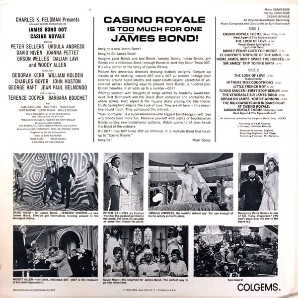 Burt Bacharach - Casino Royale (Original Motion Picture Soundtrack) - 1967