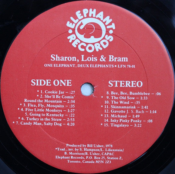 Sharon, Lois & Bram - One Elephant, Deux Éléphants