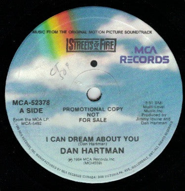 Dan Hartman / Blasters, The - I Can Dream About You / Blue Shadows - 1984