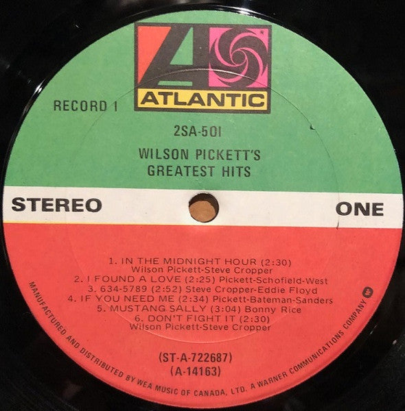 Wilson Pickett - Wilson Pickett's Greatest Hits Vinyl Record