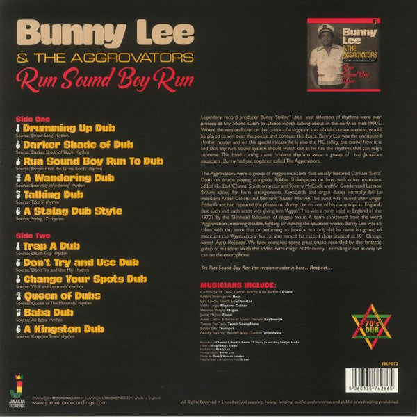 Bunny Lee & Aggrovators, The - Run Sound Boy Run (Dub Soundclash) - 2021