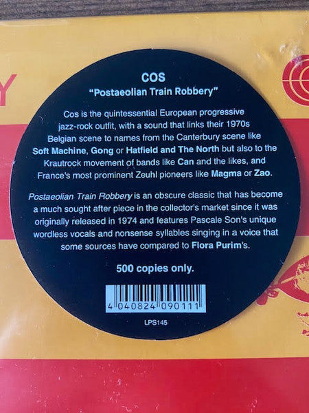 Cos  - Postaeolian Train Robbery Vinyl Record