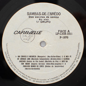 Various - Sambas-De-Enrêdo Das Escolas De Samba Ao Vivo - 1° Grupo - 1970