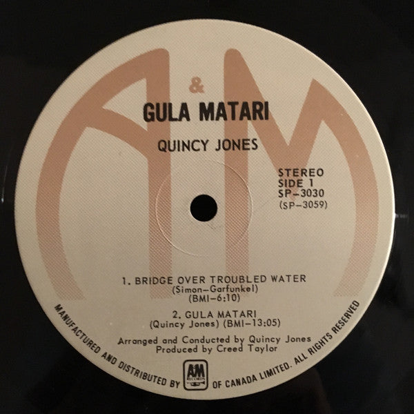 Quincy Jones - Gula Matari Vinyl Record