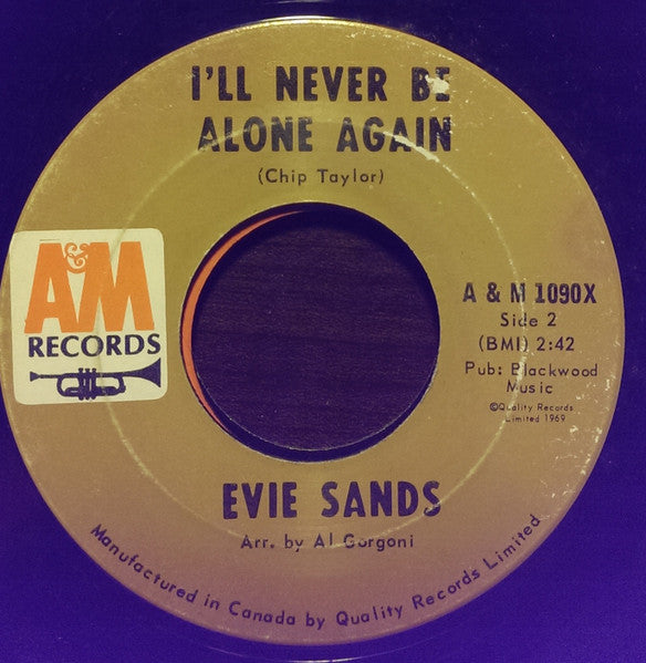Evie Sands - Any Way That You Want Me / I'll Never Be Alone Again