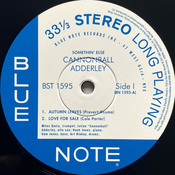 Cannonball Adderley - Somethin' Else - 2021