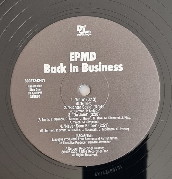 EPMD - Back In Business Vinyl Record