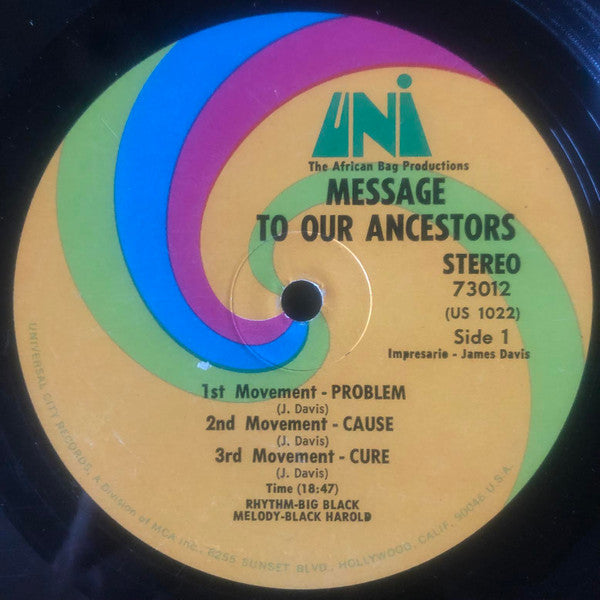 Big Black - Message To Our Ancestors - 1967