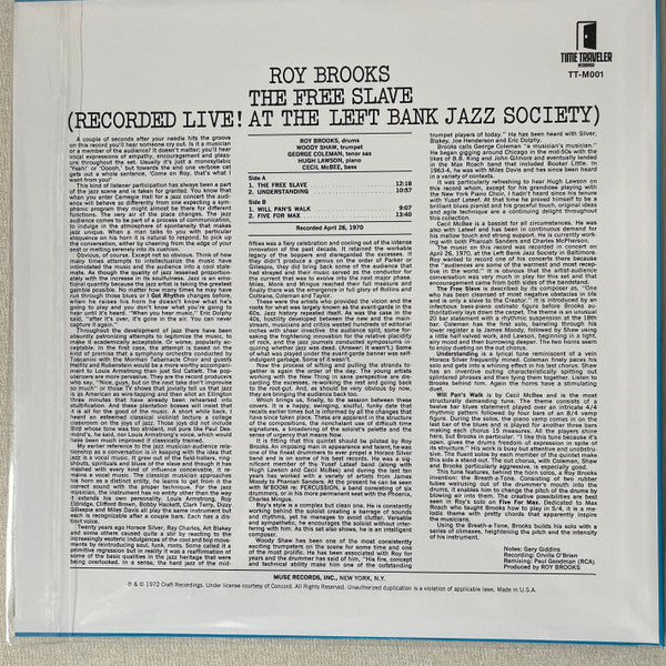Roy Brooks - The Free Slave - 2025