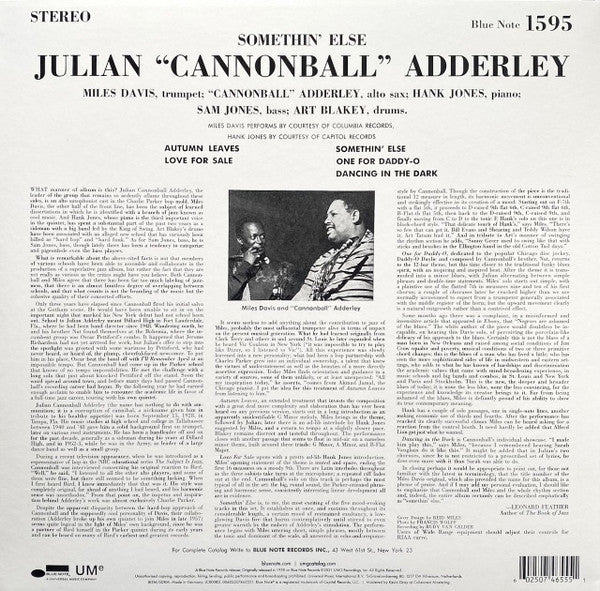 Cannonball Adderley - Somethin' Else - 2021