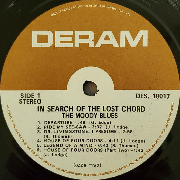 Moody Blues, The - In Search Of The Lost Chord - 1968