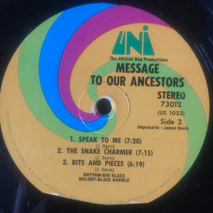 Big Black - Message To Our Ancestors - 1967