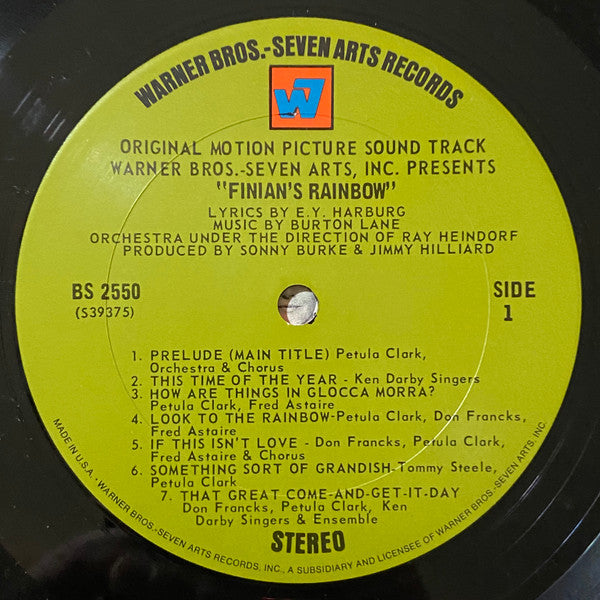 Various - Finian's Rainbow (The Original Motion Picture Sound Track) - 1968