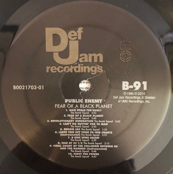 Public Enemy - Fear Of A Black Planet - 2018