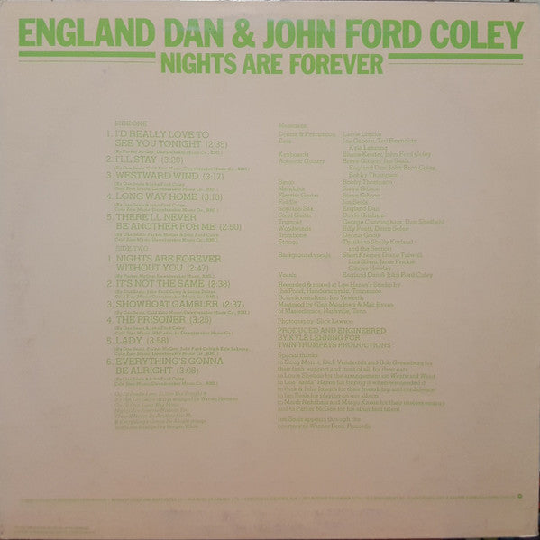 England Dan & John Ford Coley - Nights Are Forever