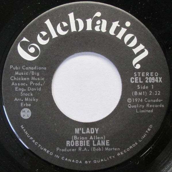 Robbie Lane - M'Lady - 1974
