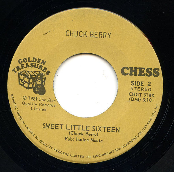 Chuck Berry - Reelin And Rockin / Sweet Little Sixteen - 1981
