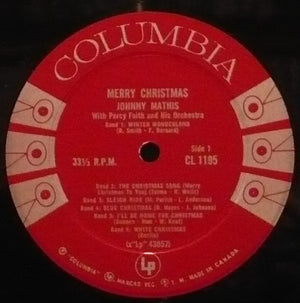 Johnny Mathis - Merry Christmas Vinyl Record