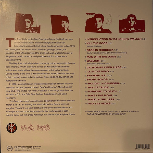 Dead Kennedys - Live At The Deaf Club - 2022