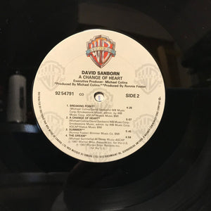 David Sanborn - A Change Of Heart - 1987