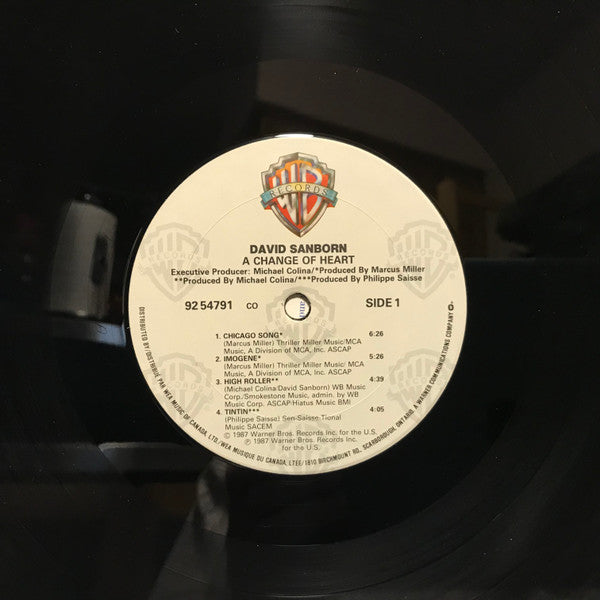 David Sanborn - A Change Of Heart - 1987