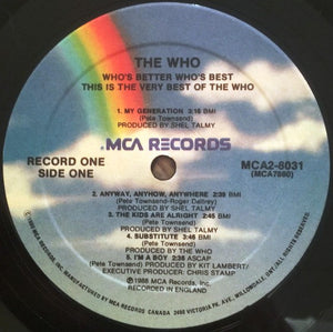 The Who - Who's Better, Who's Best Vinyl Record