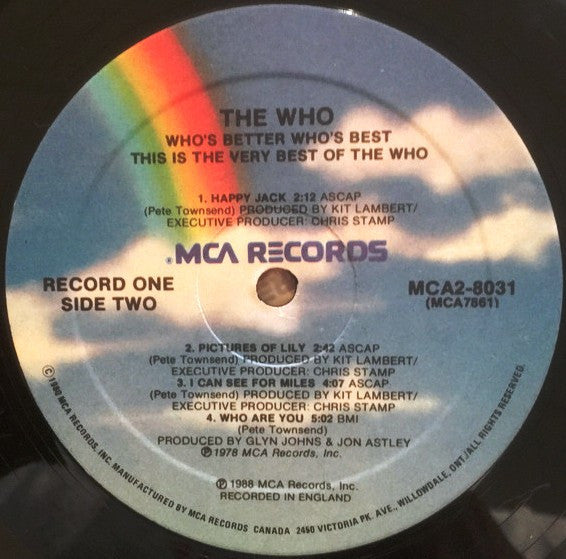 The Who - Who's Better, Who's Best Vinyl Record