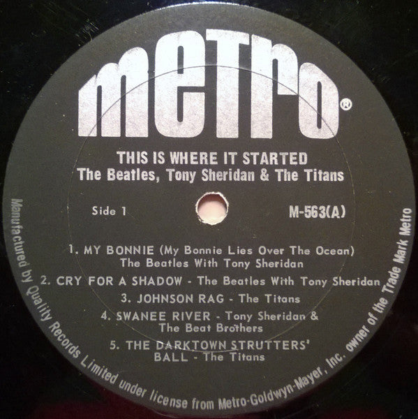 Beatles, The With Tony Sheridan - This Is Where It Started - 1966