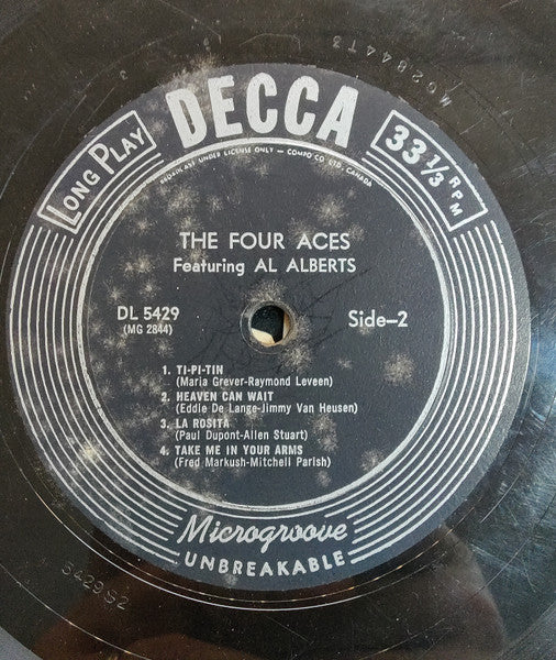 Four Aces, The Featuring Al Alberts - The Four Aces - 1952