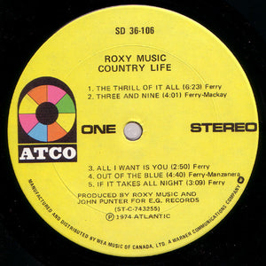 Roxy Music - Country Life -