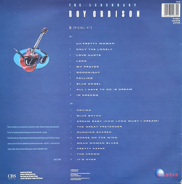 Roy Orbison - The Legendary Roy Orbison (The Greatest Hits) - 1988