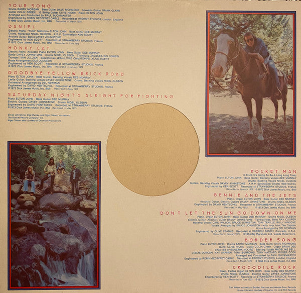 Elton John - Greatest Hits - 1974