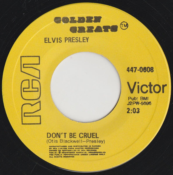 Elvis Presley - Hound Dog / Don't Be Cruel -