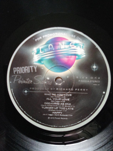 Pointer Sisters - Priority Vinyl Record