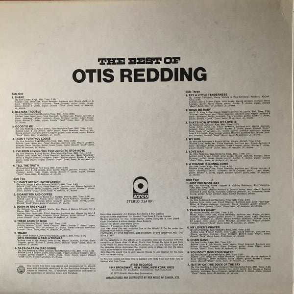 Otis Redding - The Best Of Otis Redding