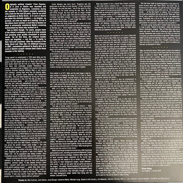 Betty Davis - Is It Love Or Desire - 2023