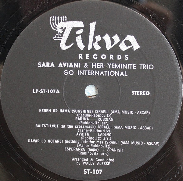 Sara Aviani And Her Yemenite Trio, The - Go International -