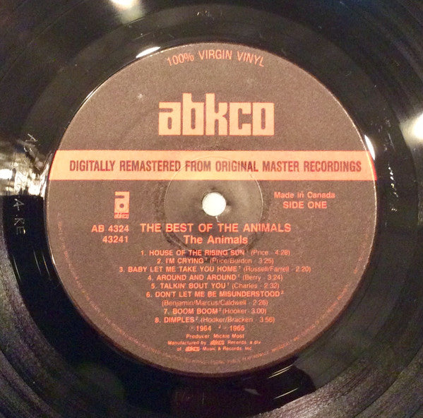 米LP Animals The Best Of The Animals 43241 ABKCO /00260 The Animals – The Best Of The Animals – Vinyl (Jacksonville