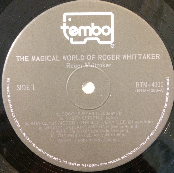 Roger Whittaker - The Magical World Of Roger Whittaker - 1975