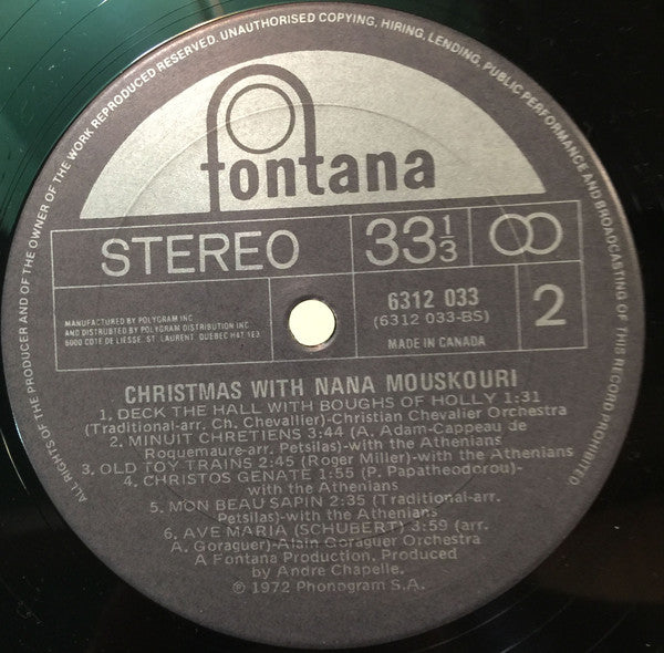 Nana Mouskouri - Christmas With Nana Mouskouri -