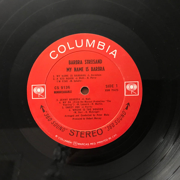Barbra Streisand - My Name Is Barbra - 1965