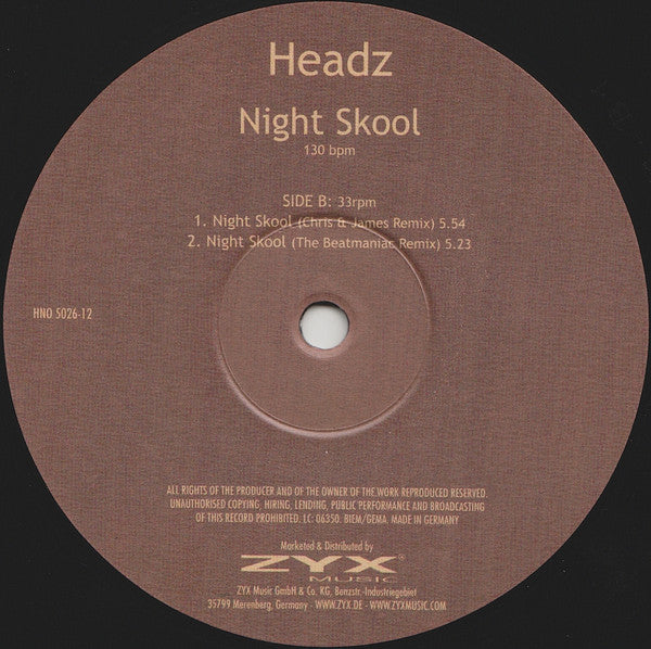 Meccaheadz - Night Skool - 2000