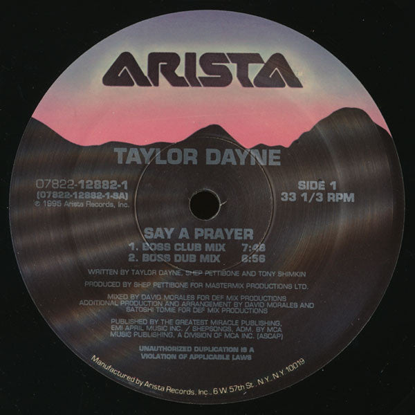 Taylor Dayne - Say A Prayer - 1995