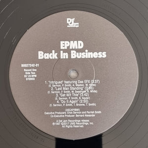 EPMD - Back In Business Vinyl Record