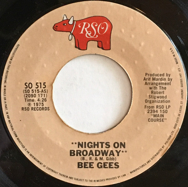 Bee Gees - Nights On Broadway / Edge Of The Universe - 1975