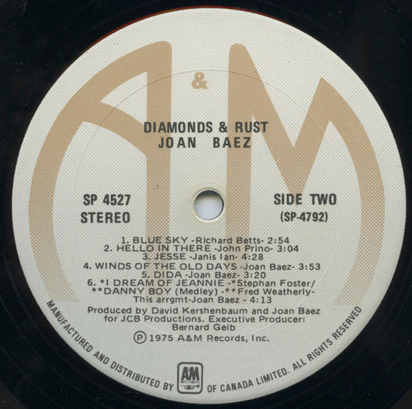 Joan Baez - Diamonds & Rust - 1975