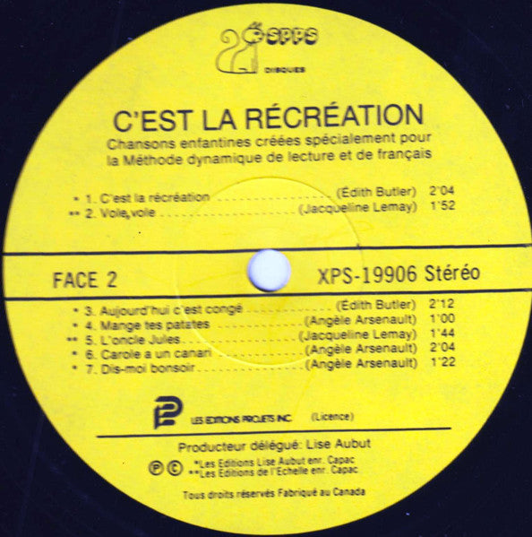 Jacqueline Lemay, Angèle Arsenault, Edith Butler - C'est La Récréation - 1977